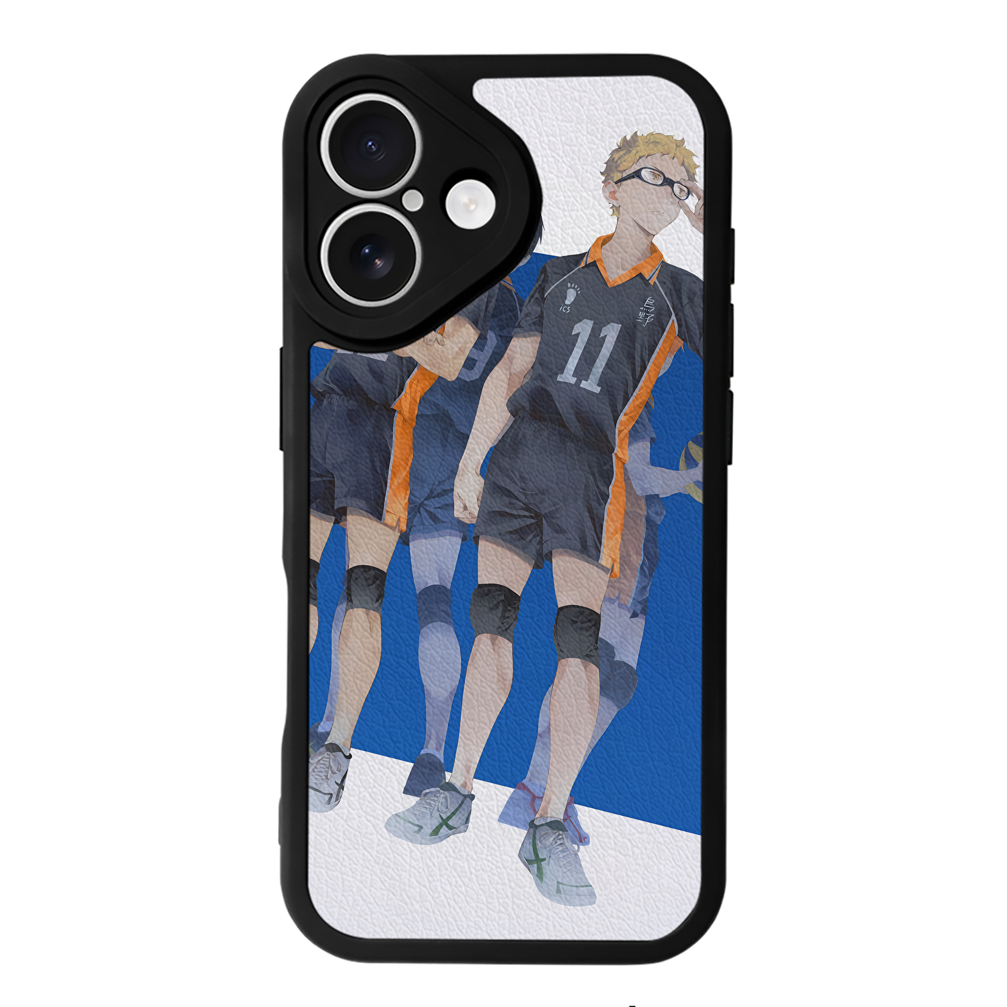 （画像用） ハイキュー!! Haikyu!! 【iPhone 16シリーズ対応】シリコンスマホケース（レザー調） 材質：シリコン